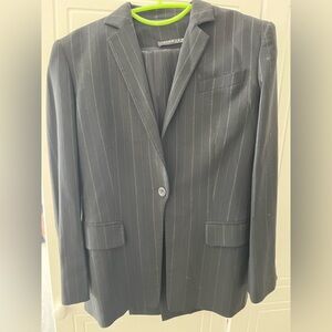 Woman’s Black Pinstripe 3-piece suit